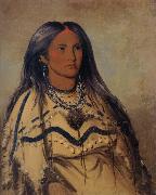 George Catlin Sha-ko-ka,Mint,a Pretty Girl oil painting